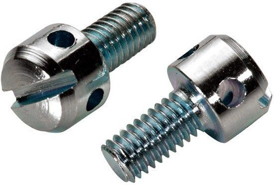 DIN 404 сталь М 5х10 Винт с цилиндрической головкой с отверстиями, цинк в Москве