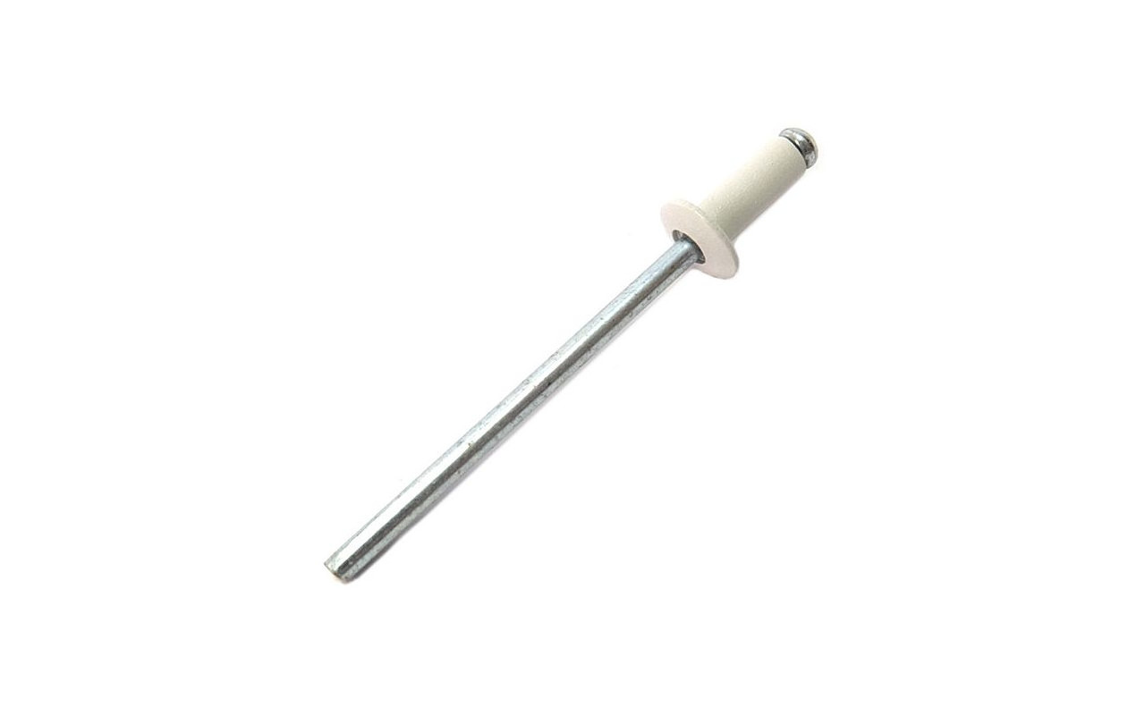 Заклепка вытяжная комбинированная,  RAL9003 белый сигнальный 4х8