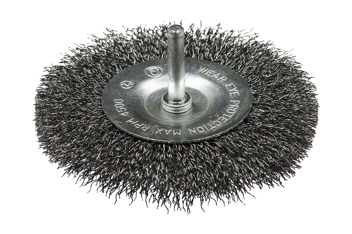 Щетка дисковая, гофрированная для дрели № 473 ПрофОснастка Эксперт хв 6 мм D60 мм RPM 20000 S 0,3