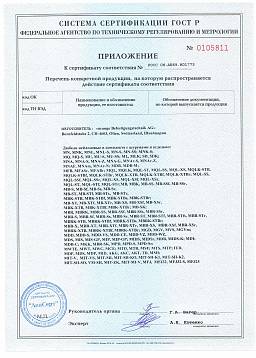 Сертификат на Дюбель фасадный Mungo со стопорным шурупом (оцинк. сталь) MB-S/SS/ST 3