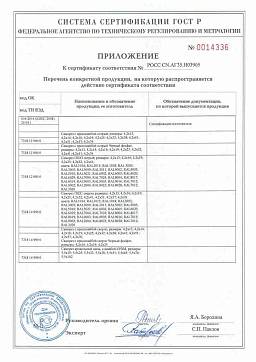 Сертификат на Саморезы "клопы" (острые, со сверлом) 3